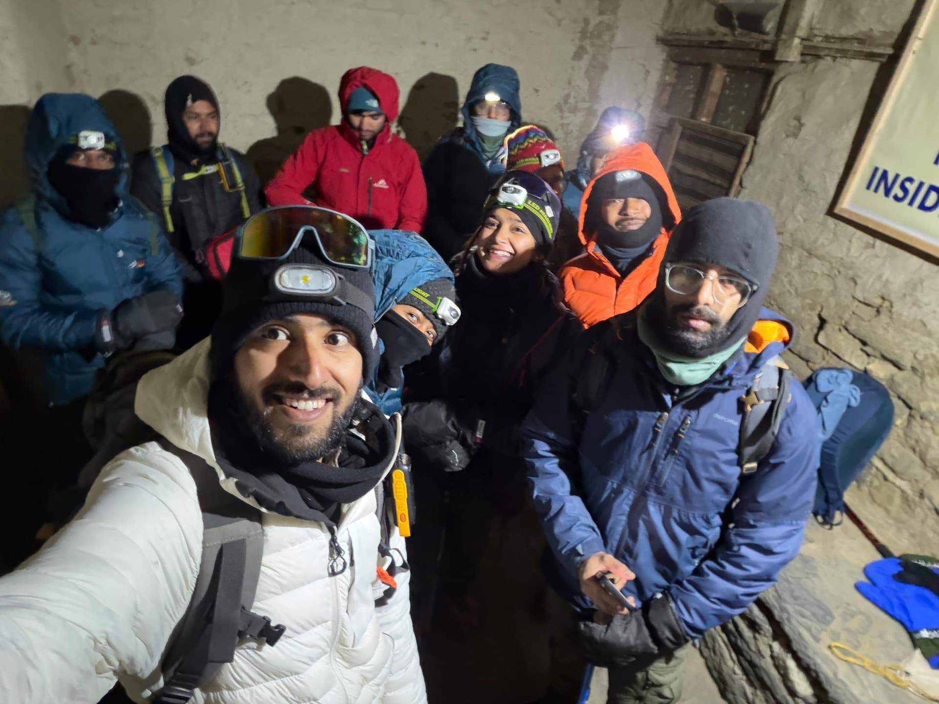 Group rest stop on the Annapurna trek