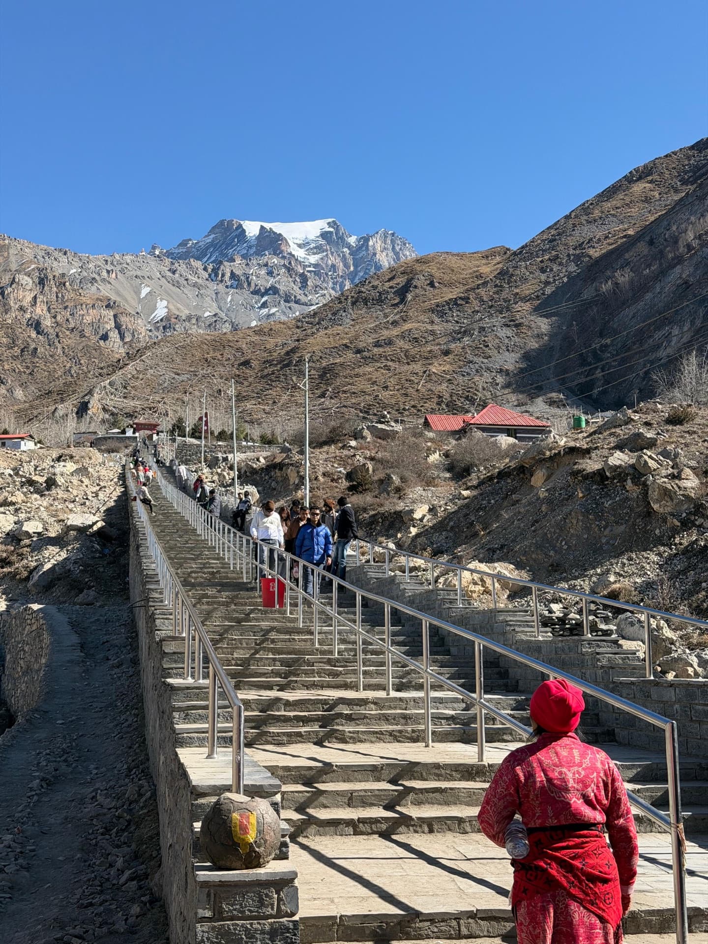 Sacred Nepal yatra — monastery courtyard in the hills